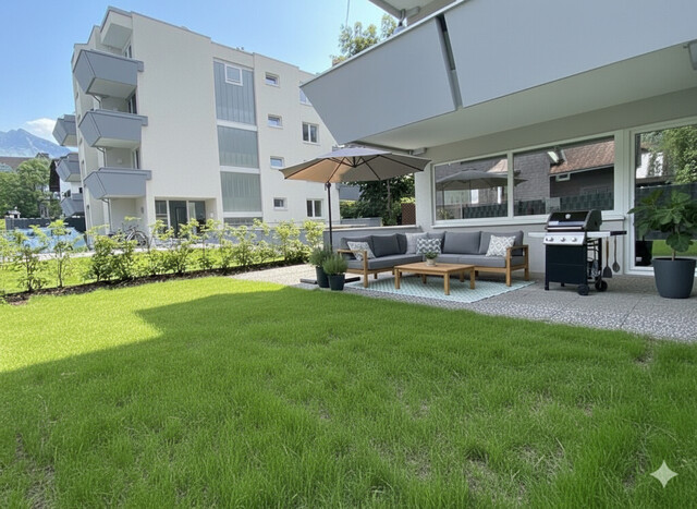 Schöne 2-Zimmer-Gartenwohnung in Dornbirn zu vermieten