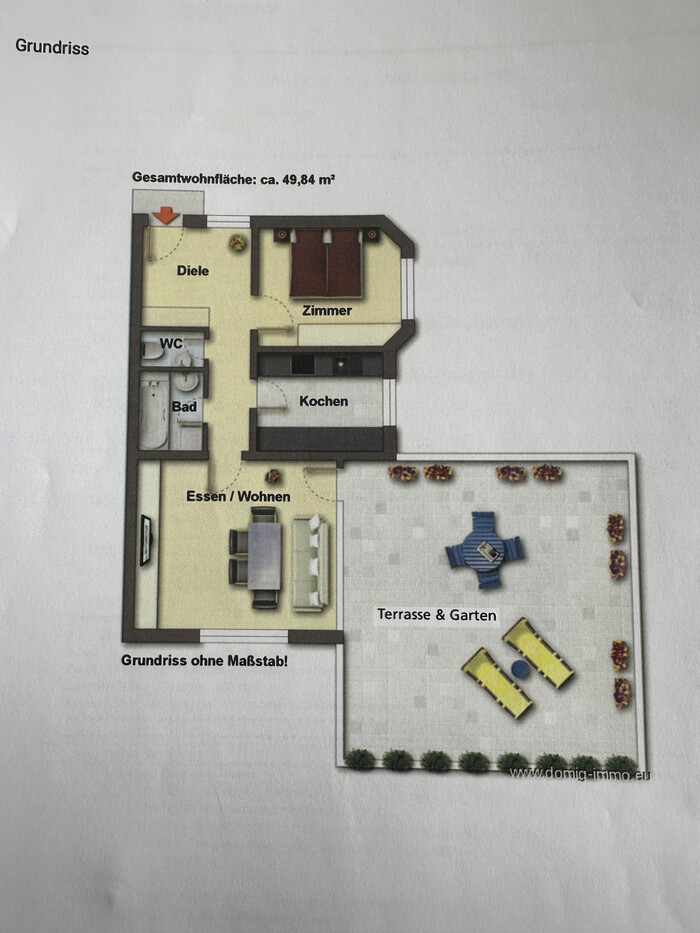 Schöne 2-Zimmer-Gartenwohnung in Dornbirn ab sofort zu vermieten