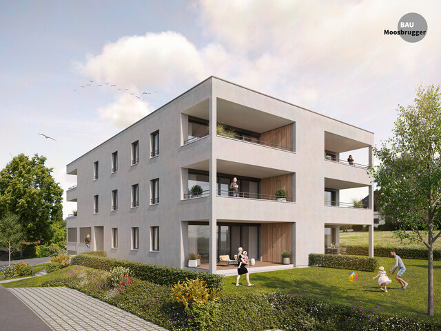 Bezugsbereit Ende April: 3-Zimmer-Gartenwohnung mit Terrasse und 87 m² Garten in Hörbranz | Top 1