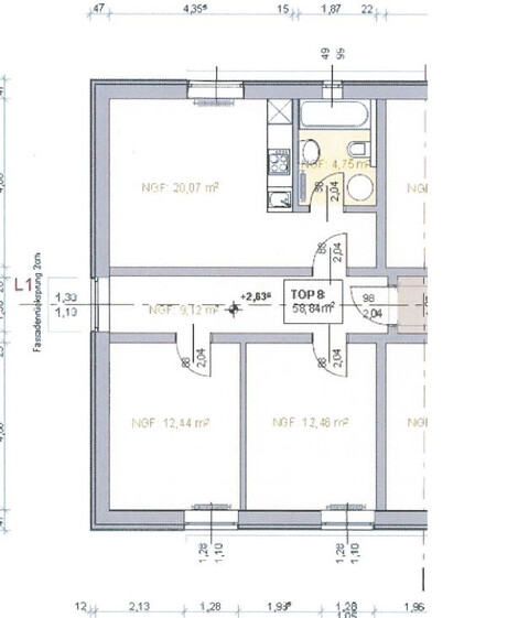  Schöne helle  3-Zimmer-Wohnung mit Balkon und Keller in zentraler Lage neu zu vermieten!