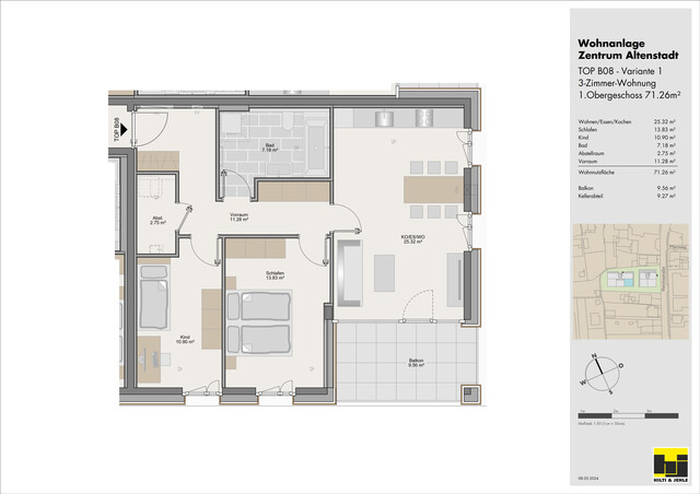 3-Zimmer-Terrassenwohnung