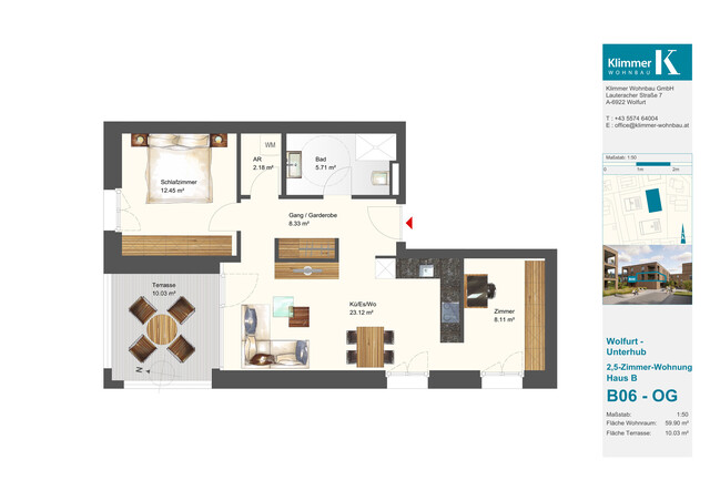 Ein Ort zum Leben und Wohlfühlen! 2,5-Zimmer-Wohnung B06 - OG