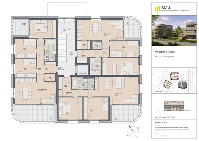 4-Zimmer-Terrassenwohnung inmitten von Götzis - Erstbezug - zu mieten - Top 6