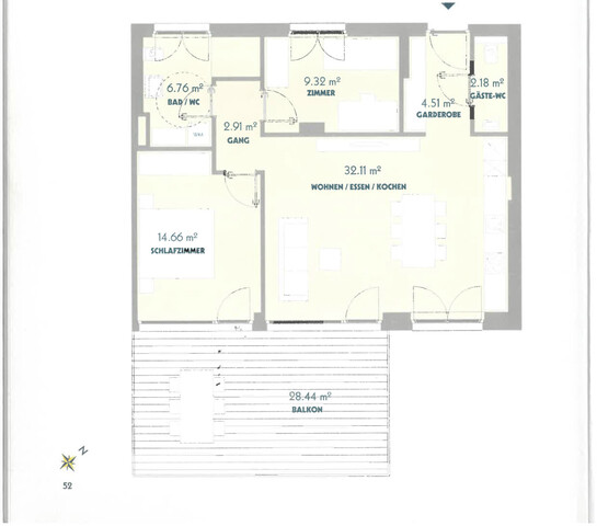 Charmante 3-Zimmer-Wohnung in Hohenems mit großzügigem Balkon zu vermieten