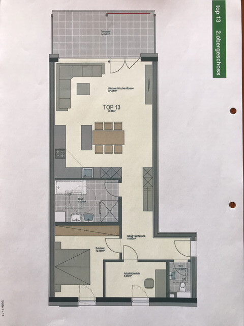 Feldkirch-Tosters: Schöne 2,5 Zimmer Wohnung mit großem Balkon