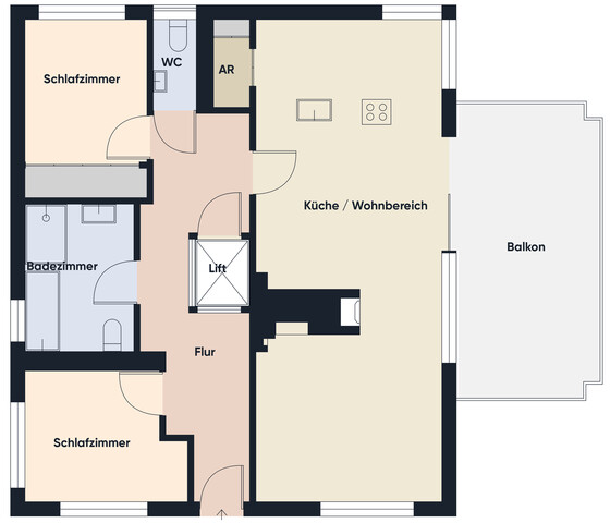 Wohnung mit Hausgefühl: Natur, Ruhe und Komfort im Einklang