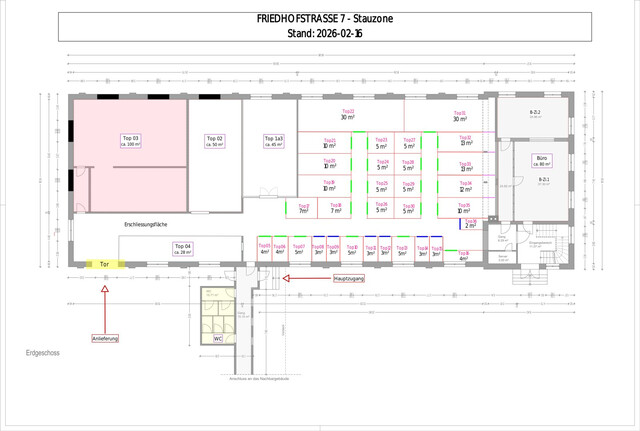 Lagerflächen von 3 - 100 m² für Privatpersonen und Unternehmen in der Stauzone Hohenems