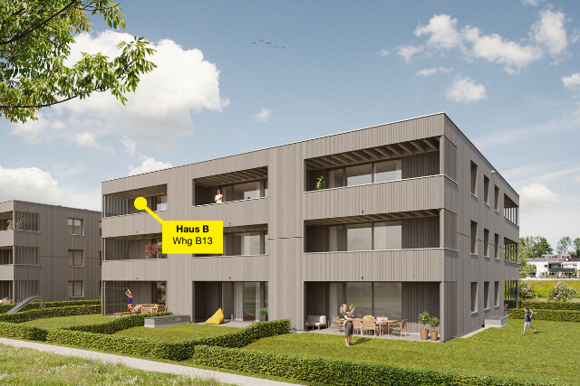 Sonnige 3-Zimmer-Dachgeschosswohnung  | B13