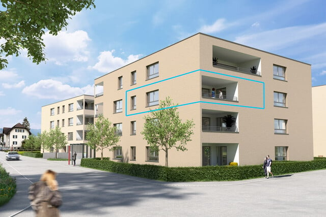 3-Zi-Wohnung mit Loggia