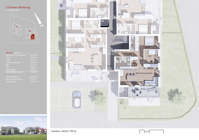 Wohnpark Gisingen - TOP 12 - 3 Zimmer Wohnung