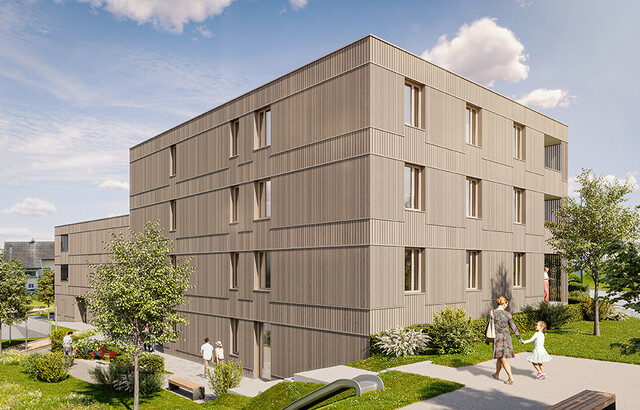 Purer Wohnkomfort mit großer Terrasse: 3-Zimmer Neubauwohnung am Rheindamm in Lustenau (Top A07)