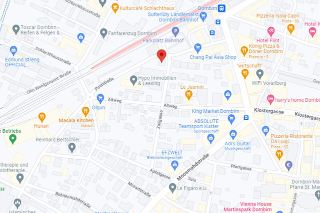 Geräumig, hell und zentral 2-Zimmerwohnung im Herzen von Dornbirn 