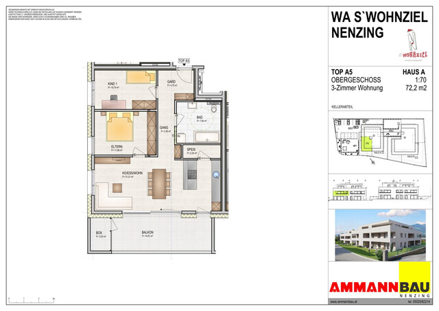 WA s`Wohnziel TOP A5 Wohnung mit Balkon