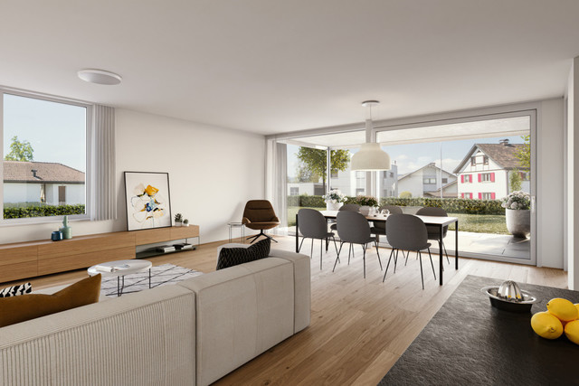 Luxuriöse 2-Zi-Gartenwohnung | Exklusive Ausstattung | Bezugsfertig - Wohnen am Schlössle  Top W01