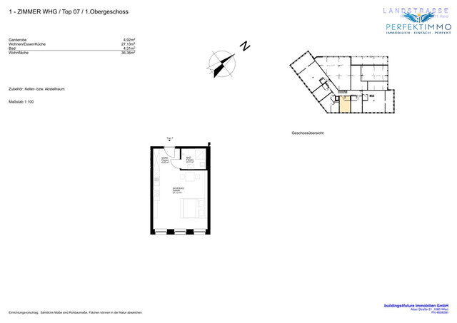 1-Zimmer-Wohnung in erstklassigem Neubau - verfügbar ab September 2026