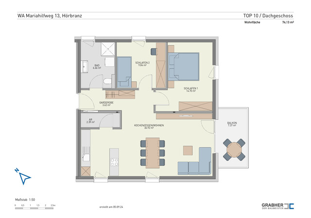 Attraktive 3-Zi-Wohnung mit Tageslichtbad und Abstellraum