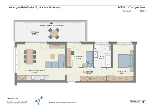 NEUBAU! 3-Zi-Wohung in Hohenems zu vermieten! - B11