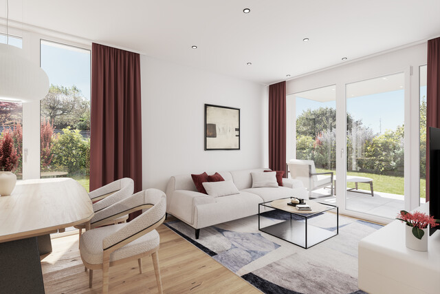 3-Zimmer Neubau Gartenwohnung mit Terrasse, Garten, Keller in Toplage!