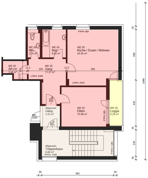 Zentrale 2-Zimmer-Wohnung in Götzis