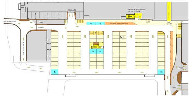 Tiefgaragenplatz in der Bahnhofcity zu vermieten!