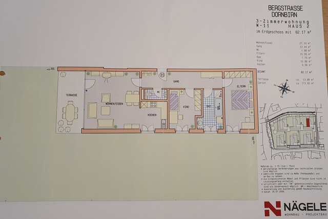 Wunderbare 3-Zimmer Gartenwohnung in ruhiger Lage in Dornbirn Oberdorf