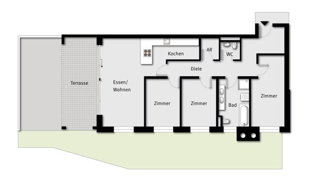 Hochwertige 4-Zimmer-Gartenwohnung – Lebensqualität auf 104 m²