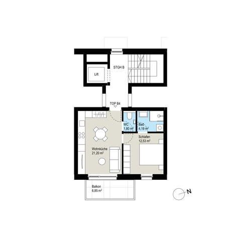 Attraktive 2-Zimmer-Wohnung im Neubau