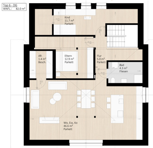 Schöne Penthousewohnung im Dornbirner Zentrum