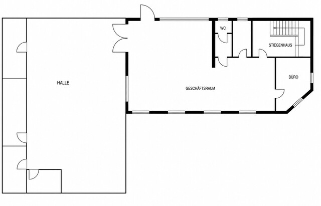 Gewerbehalle mit Charakter