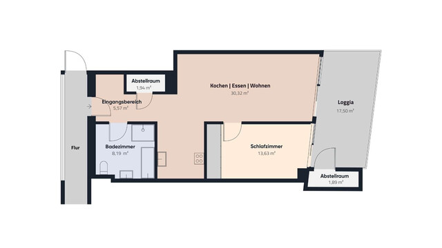 Dornbirn | 2-Zimmer-Wohnung | hochwertige Ausstattung, großzügige Loggia mit Karrenblick