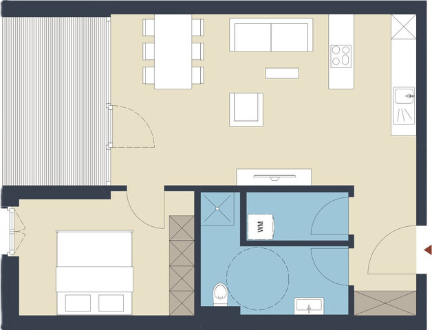 2-Zimmer-Wohnung mit Balkon zu verkaufen (Top 08)