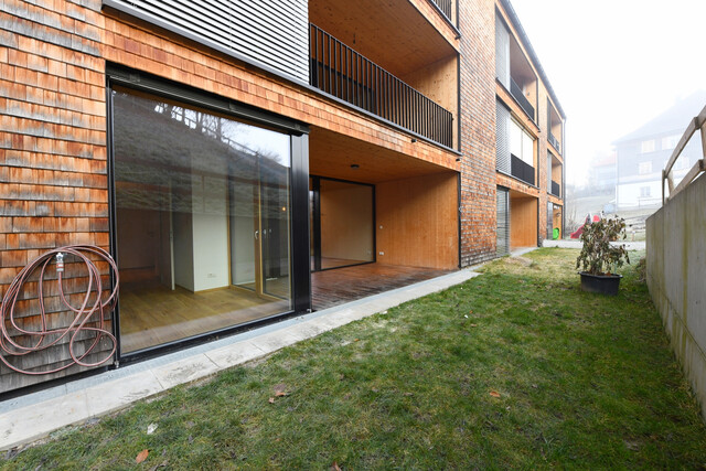 Stilvolle 2-Zimmer-Wohnung mit großzügigem Garten im Herzen des Bregenzerwaldes