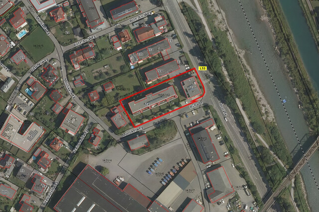 Gewerbefläche mit hoher Sichtbarkeit in Feldkirch/Tosters