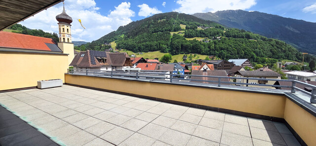 Exklusive Maisonette-Penthousewohnung mit großer Panoramaterrasse im Zentrum von Schruns
