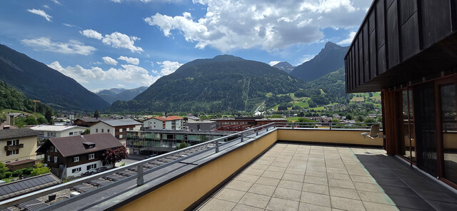 Exklusive Maisonette-Penthousewohnung mit großer Panoramaterrasse im Zentrum von Schruns