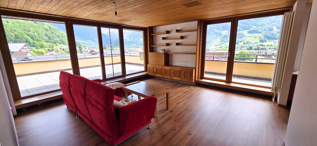 Exklusive Maisonette-Penthousewohnung mit großer Panoramaterrasse im Zentrum von Schruns