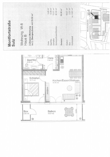 Modern und charmant: 2-Zimmerwohnung mit Balkon in Sulz zu vermieten!