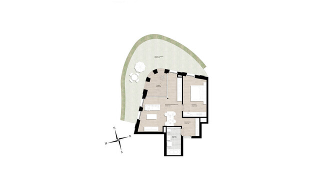 2-Zimmer-Neubauwohnung mit Garten