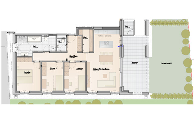 Baustart bereits erfolgt: 4-Zimmer Gartenwohnung | Wohnbauförderung (Top A02)