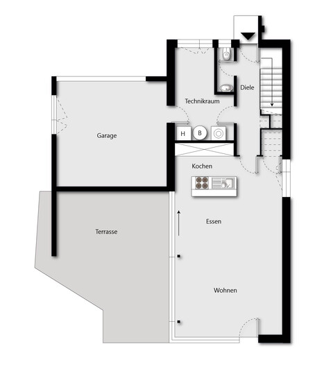 Modernes Einfamilienhaus mitten im Rheintal