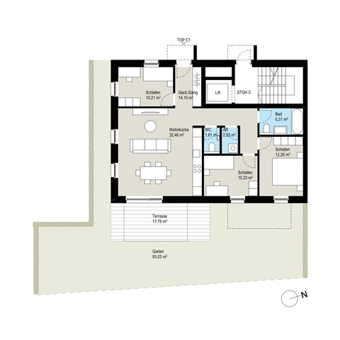Neubau für die ganze Familie – moderne Wohnung in Klaus
