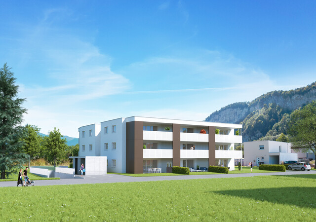 Moderne 2-Zimmer-Wohnung mit Garten