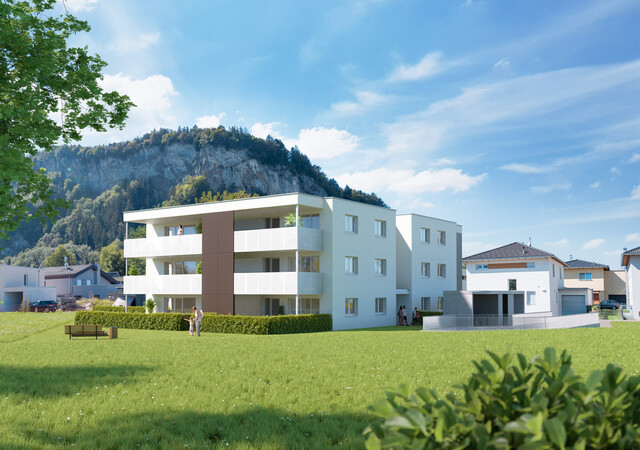 Moderne 2-Zimmer-Wohnung mit Garten