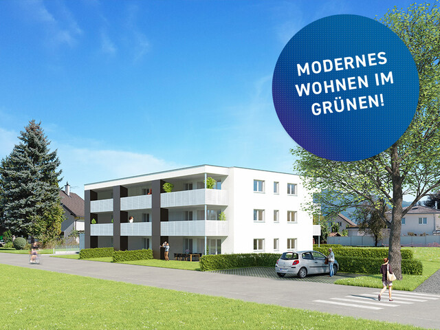 Moderne 2-Zimmer-Wohnung mit Garten