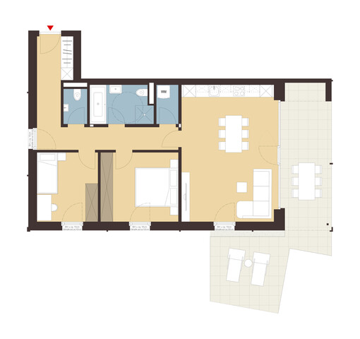 3-Zimmerwohnung mit Garten | B02