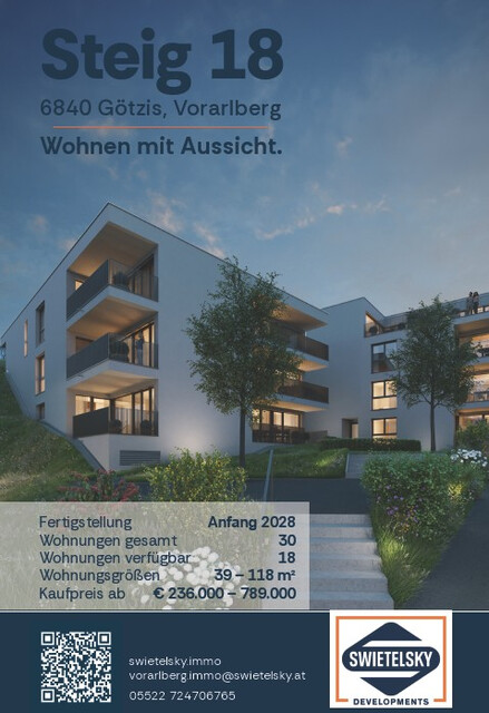 Top 05-HB  |  hochwertige 2-Zimmer-Terrassen-Wohnung in Götzis-Steig 18 zu verkaufen - IHR neues Zuhause entsteht in diesem Moment