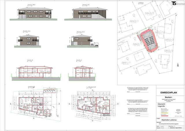 Lustenau: 5 Zimmer Garten-Wohnung ca. 114 m2 Wohnfläche, Gartenfläche ca. 140 m2 in Kleinwohnanlage