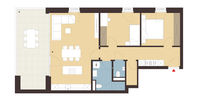 3-Zimmerwohnung mit Terrasse | C05