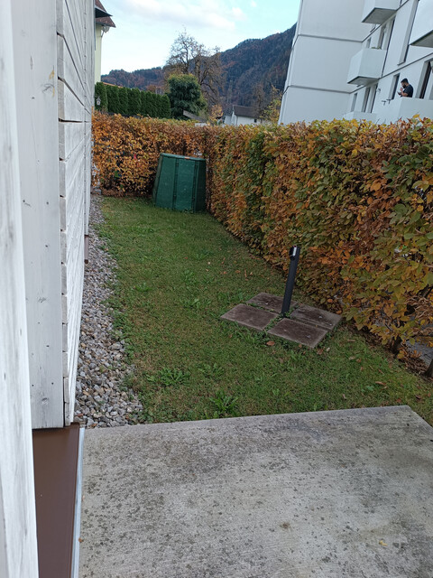 Schöne Gartenwohnung in Bludenz mit Tiefgaragenplatz