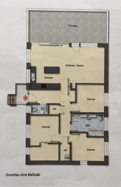 Privatverkauf - Exklusives 4-Zimmer-Penthouse mit großer Sonnenterrasse in ruhiger Bestlage